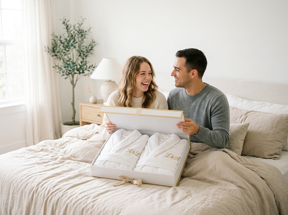 Albornoces bordados para hoteles y spas