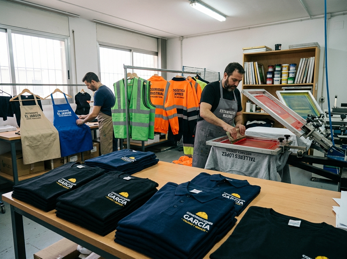 Uniformes bordados para hostelería y comercio