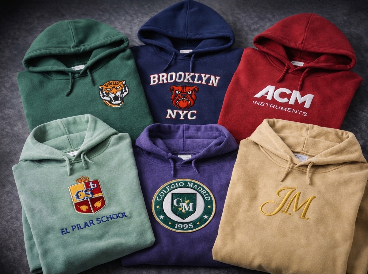 Sudaderas bordadas para empresas y equipos