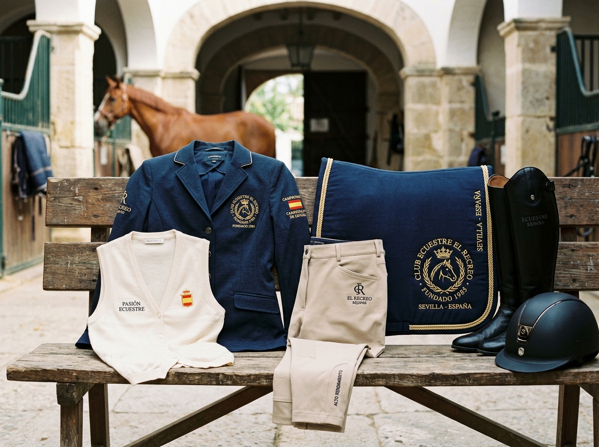 Equipaciones bordadas para clubes hípicos