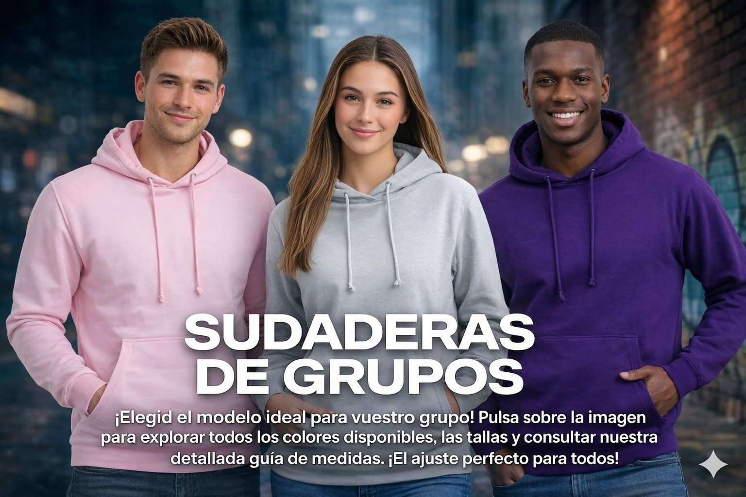 Sudaderas personalizadas para grupos con nombres y diseños únicos